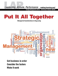 LAP-SM-064, Put It All Together (Managerial Considerations in Organizing) SM:064, Strategic Management